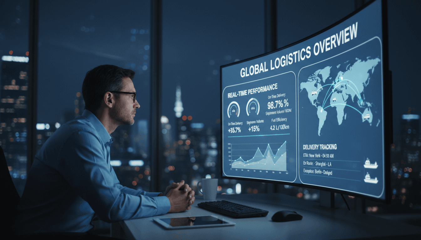 Shipping performance dashboard tracking